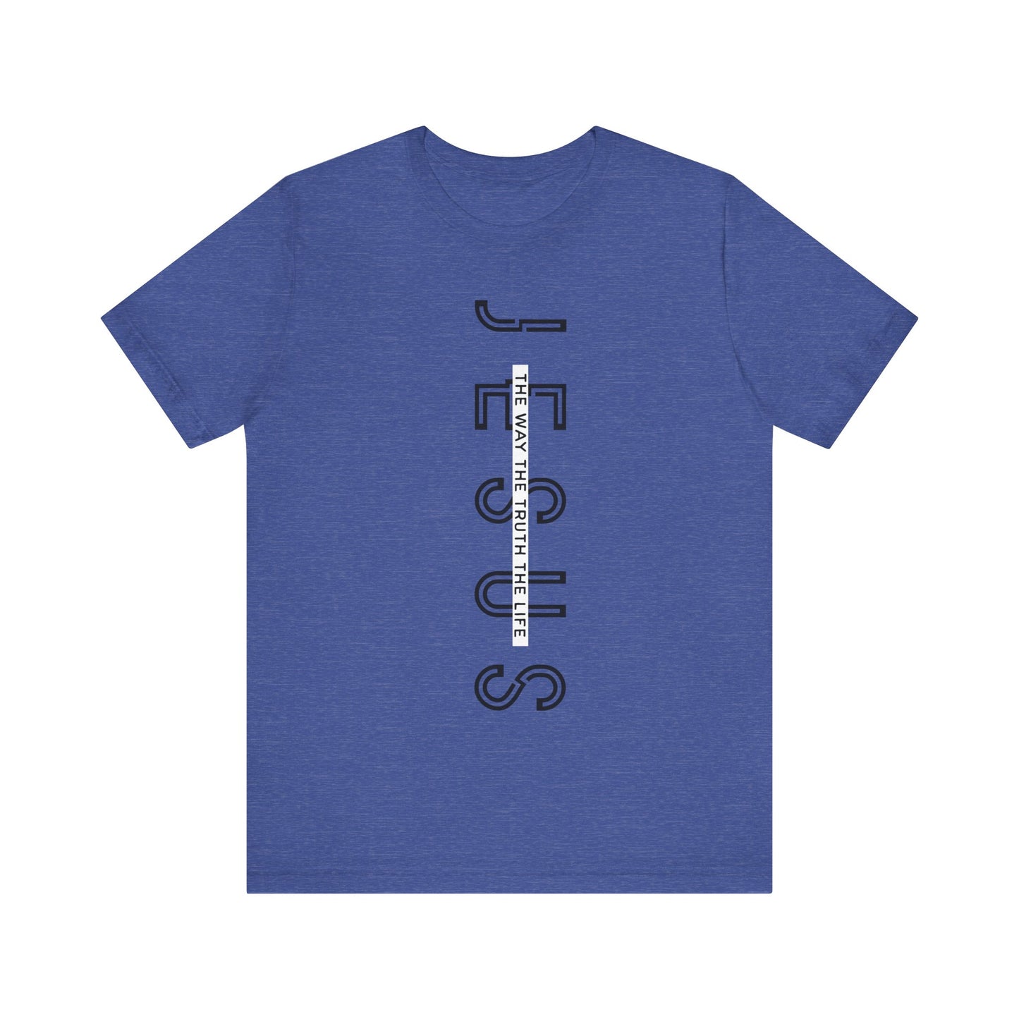 Jesus is The Way Black Letter Short Sleeve Tee