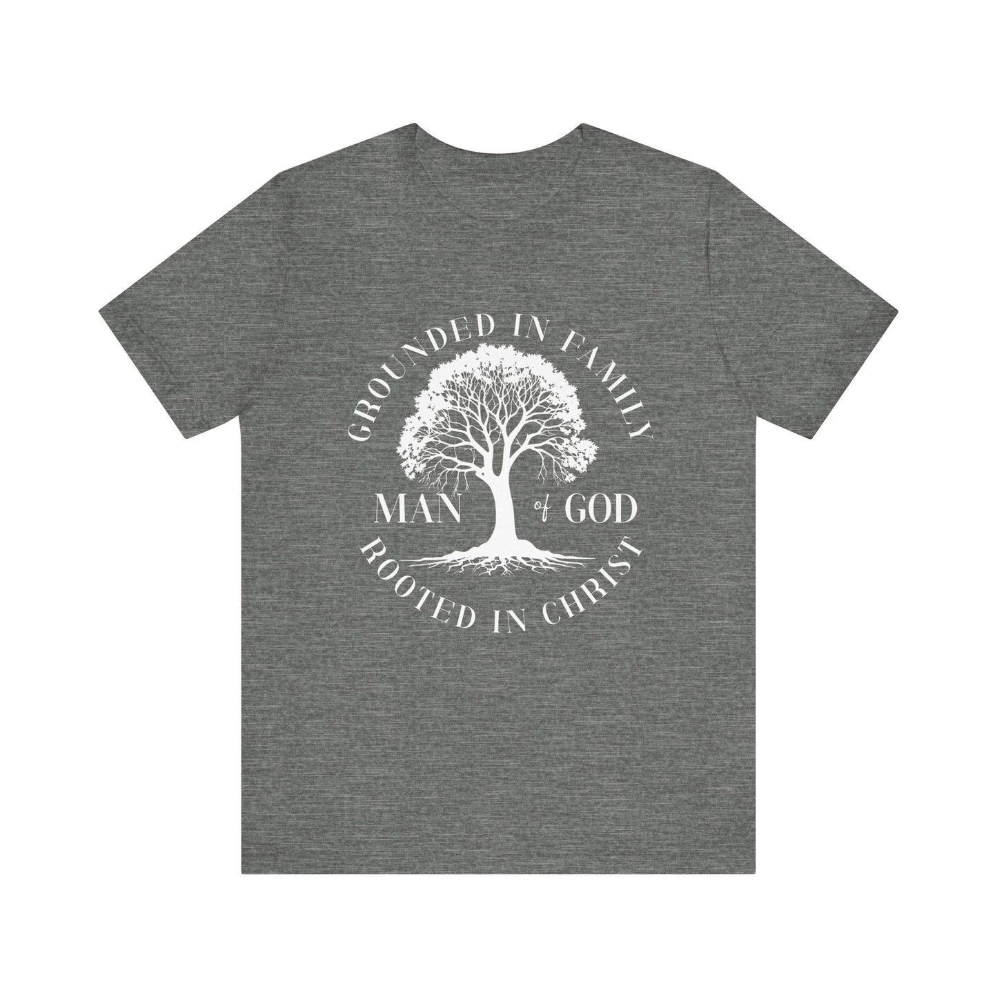 Man of God White Letter Short Sleeve Tee