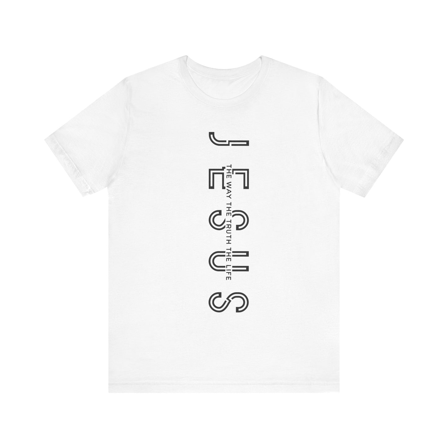 Jesus is The Way Black Letter Short Sleeve Tee