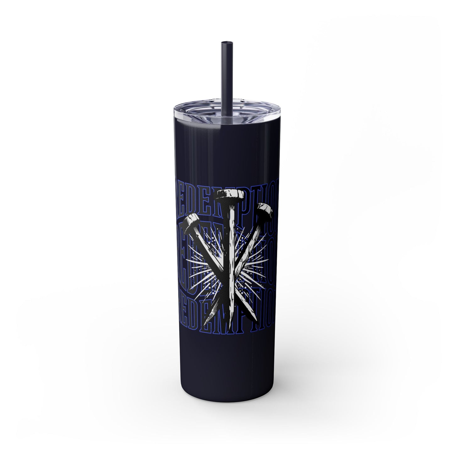 Redemption Skinny Tumbler with Straw, 20oz
