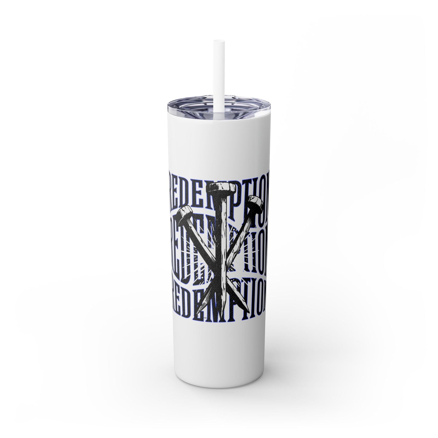 Redemption Skinny Tumbler with Straw, 20oz