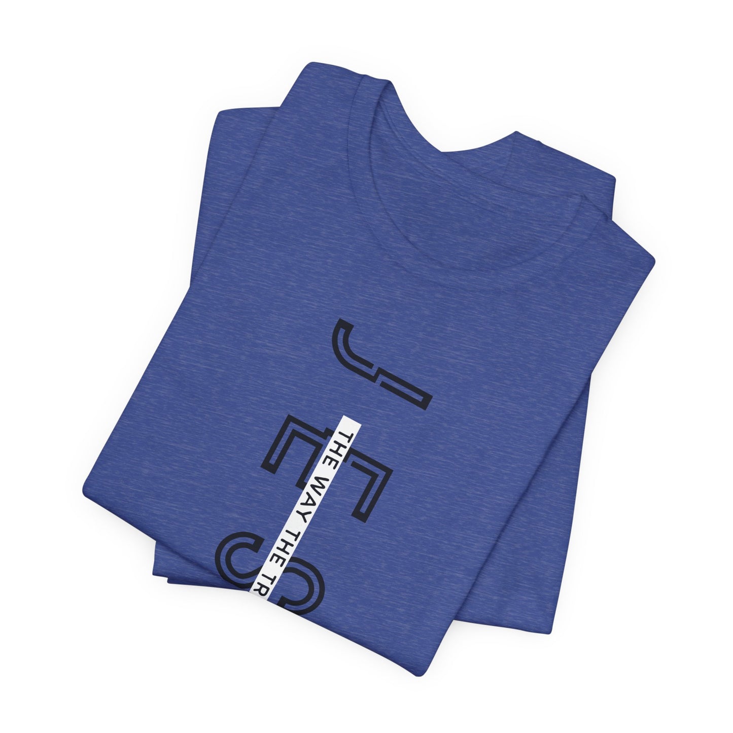 Jesus is The Way Black Letter Short Sleeve Tee