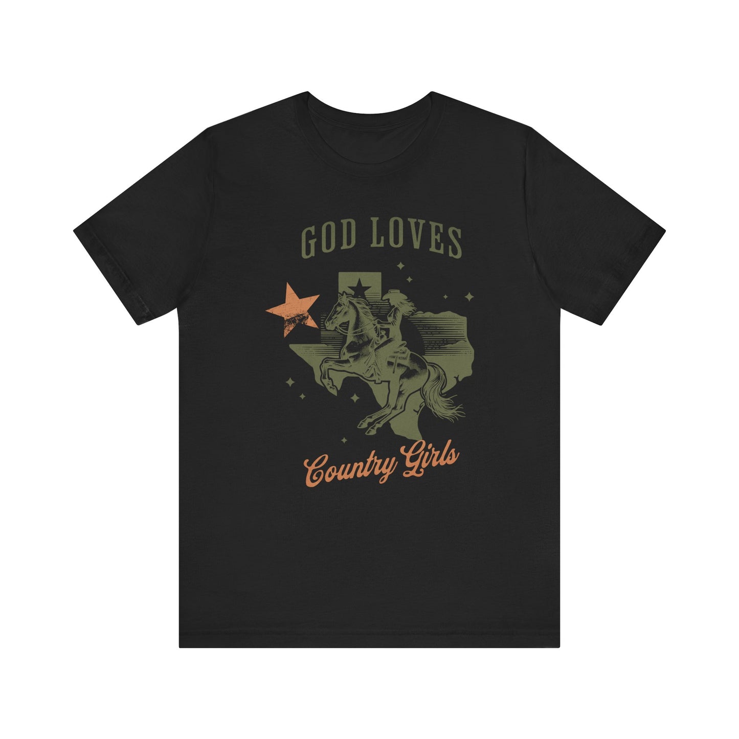 God Loves Country Girls Short Sleeve Tee