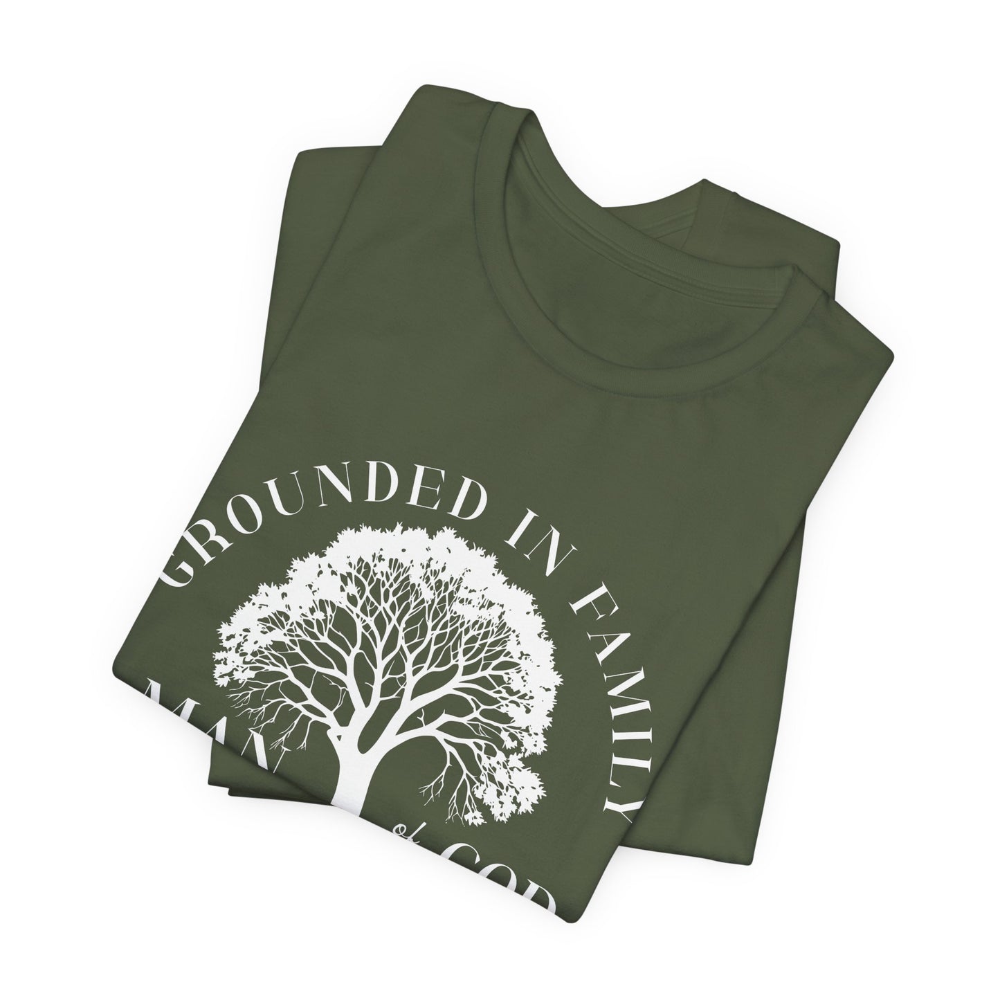 Man of God White Letter Short Sleeve Tee