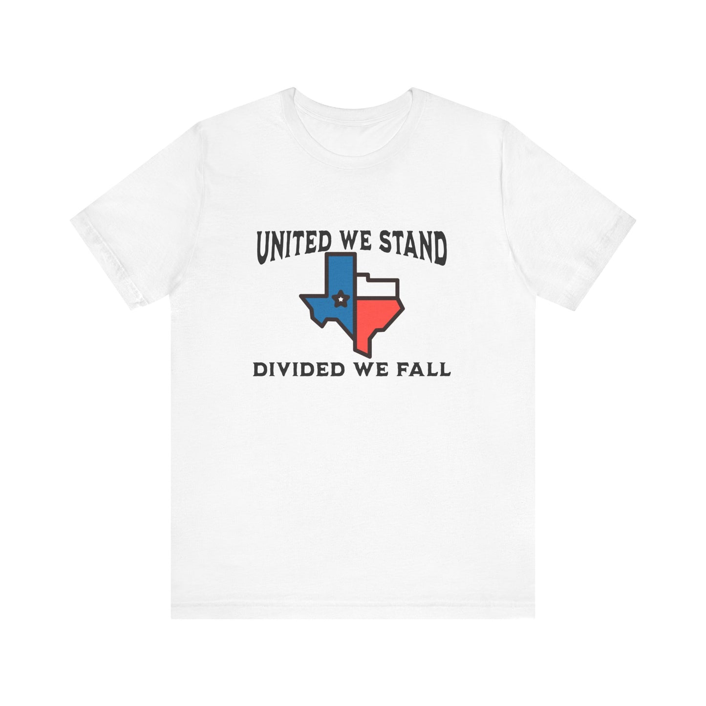 United we Stand Black Letter Short Sleeve Tee