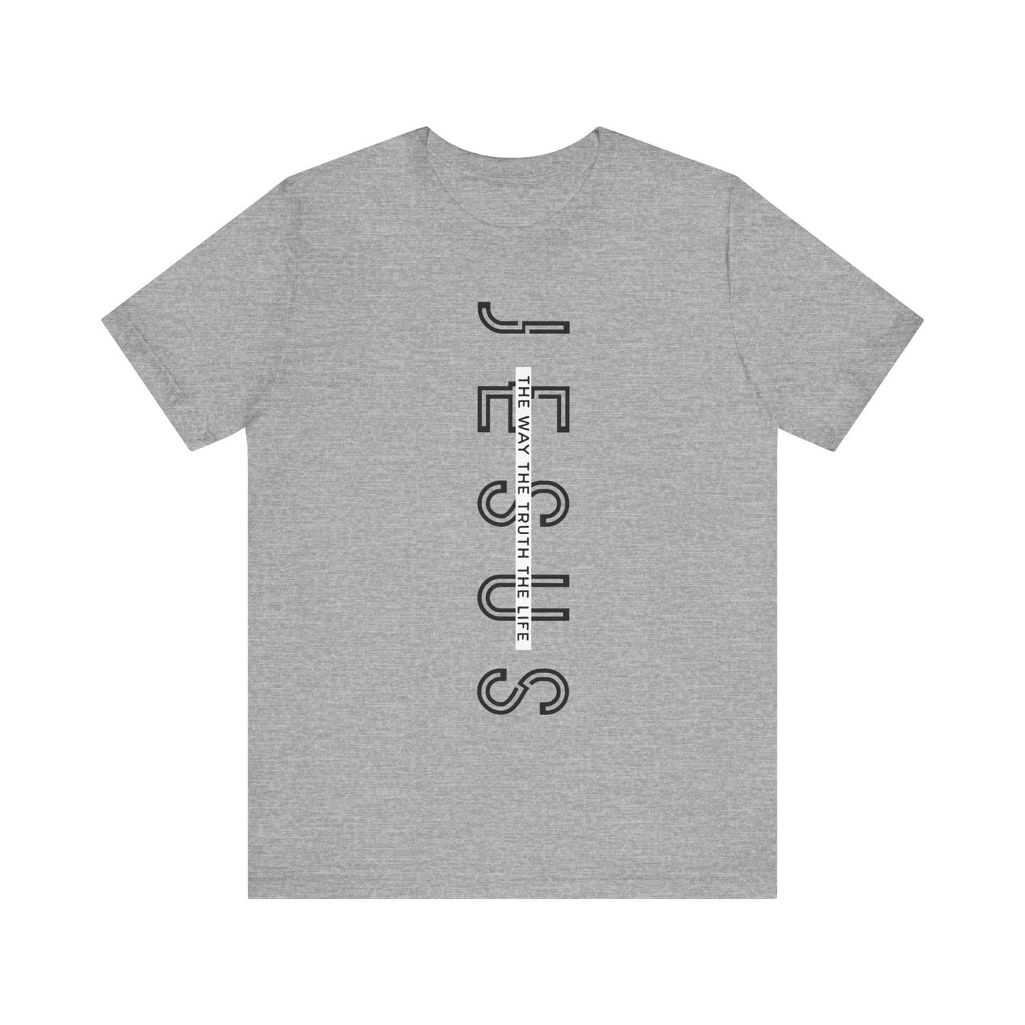 Jesus is The Way Black Letter Short Sleeve Tee
