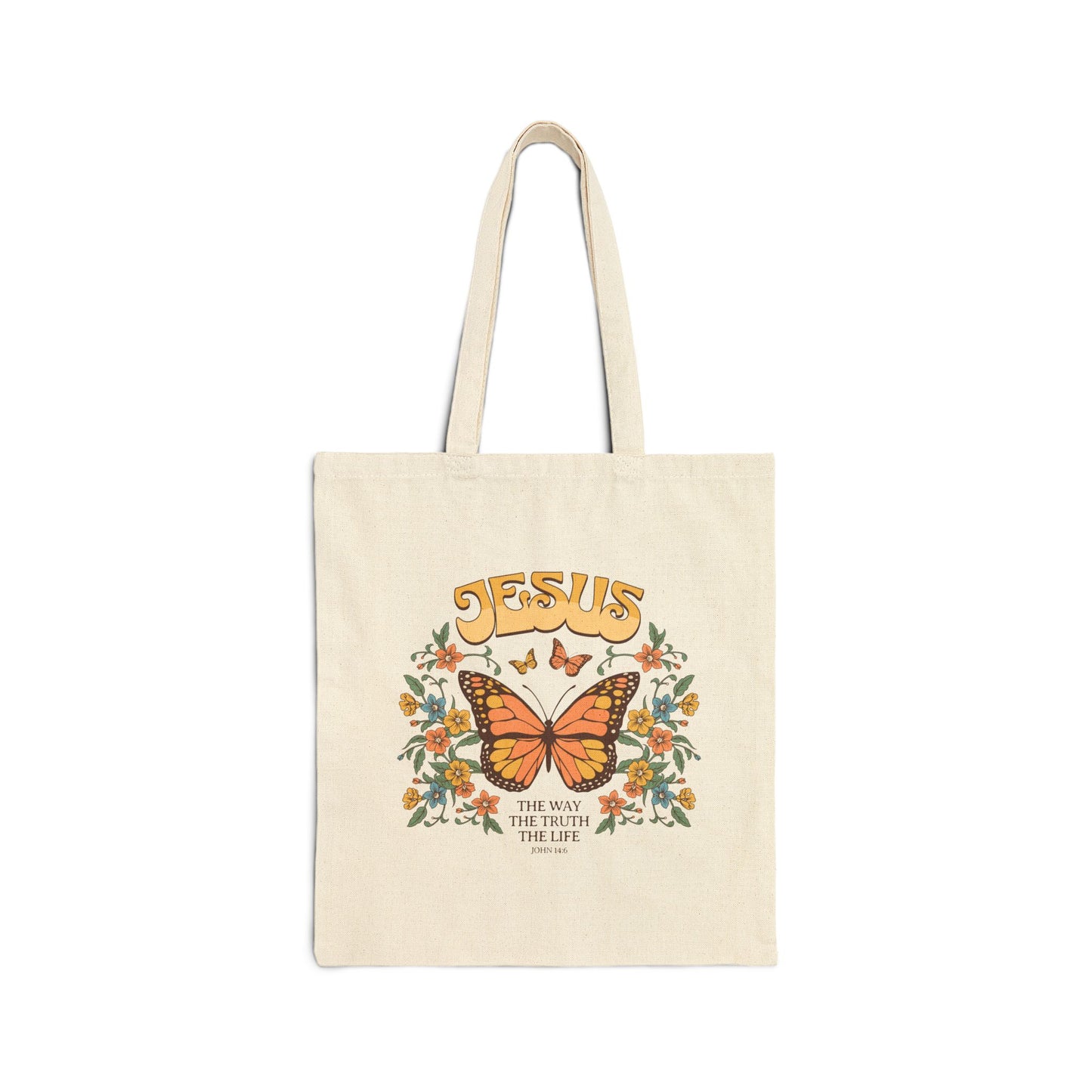 Jesus The Life Tote Cotton Canvas Tote Bag