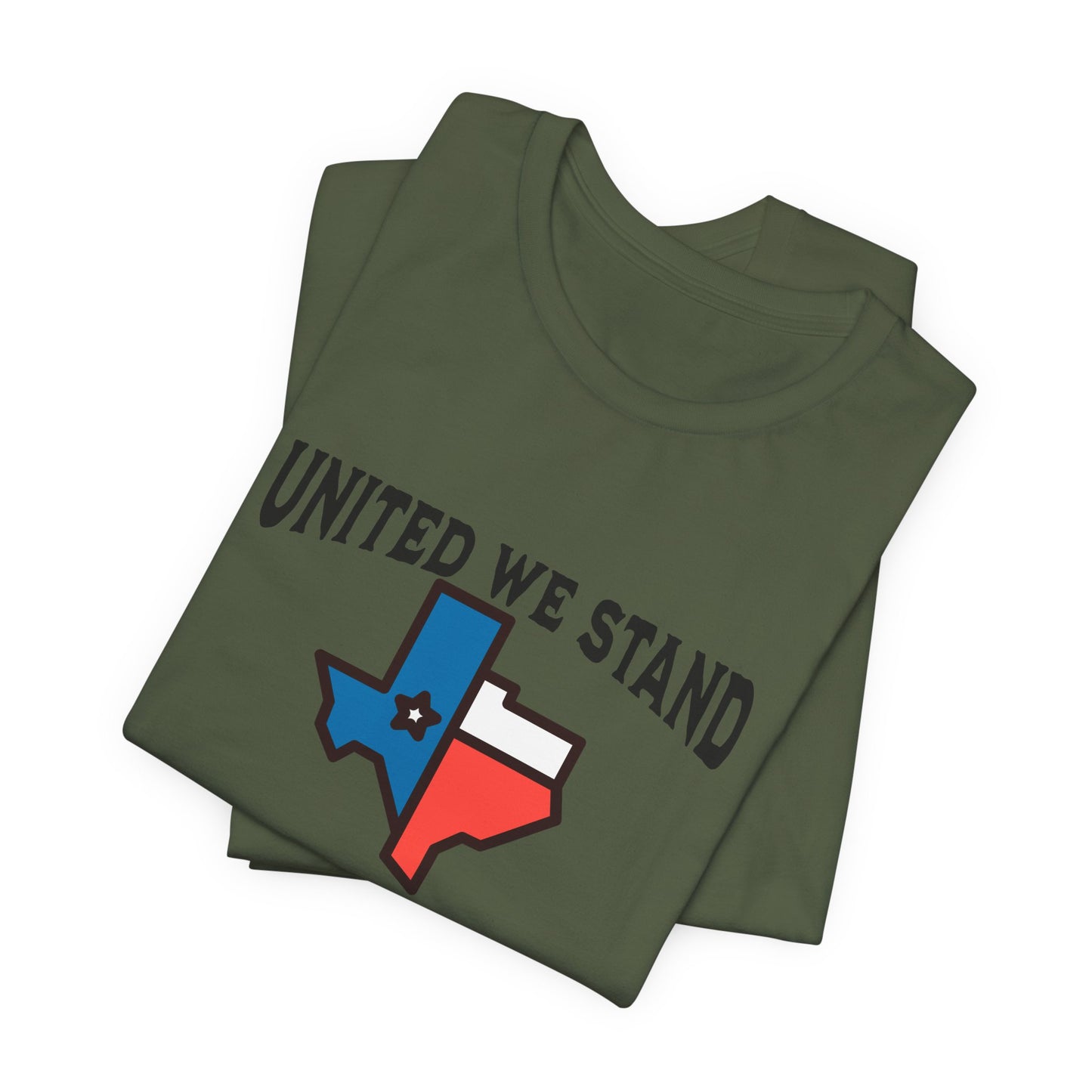 United we Stand Black Letter Short Sleeve Tee