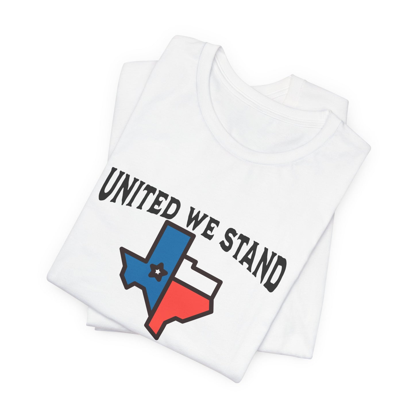 United we Stand Black Letter Short Sleeve Tee