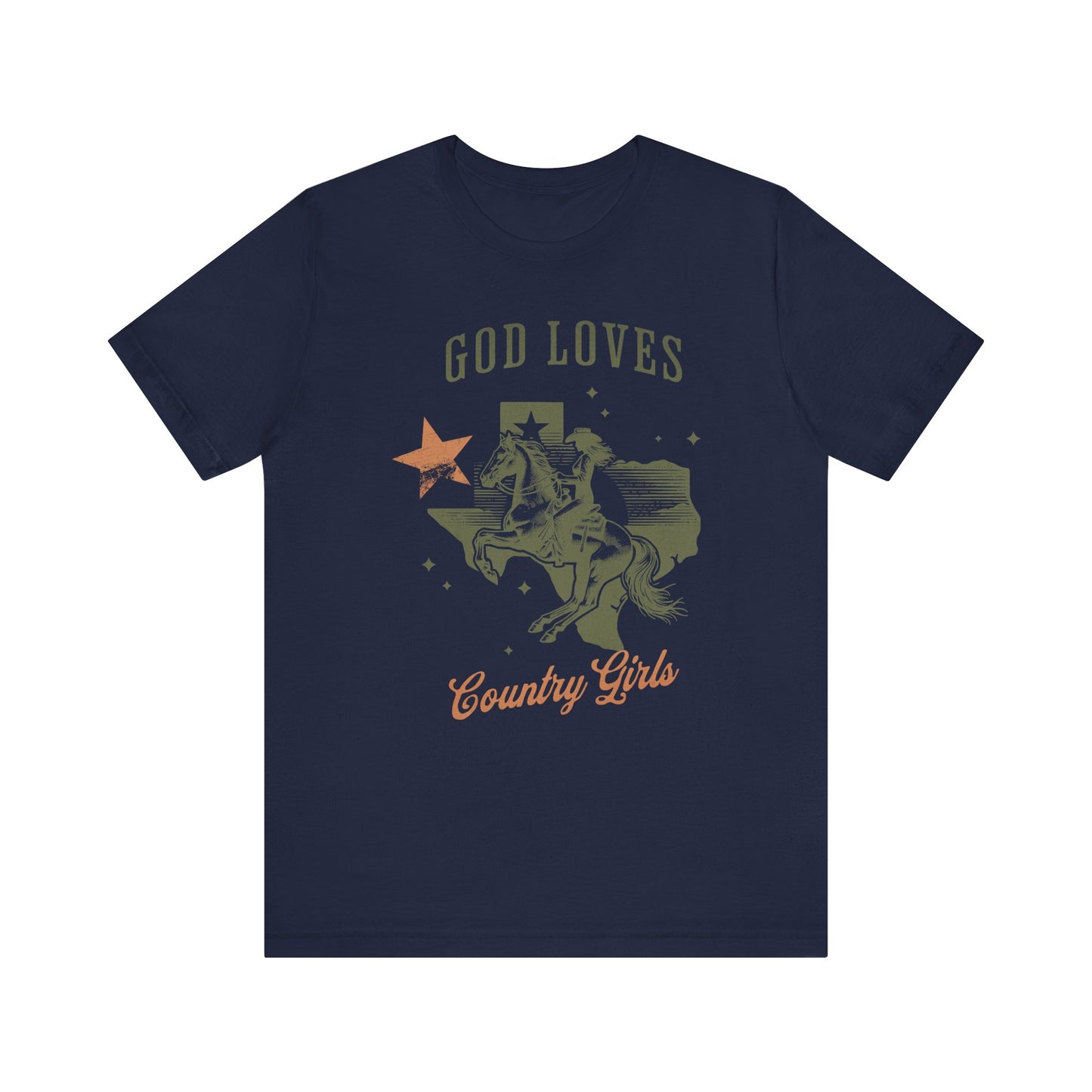 God Loves Country Girls Short Sleeve Tee