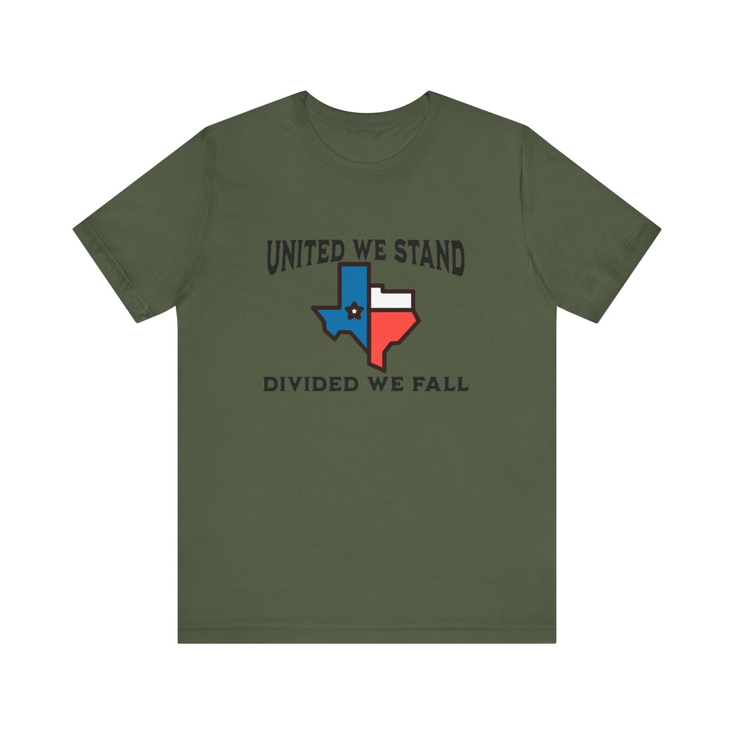 United we Stand Black Letter Short Sleeve Tee