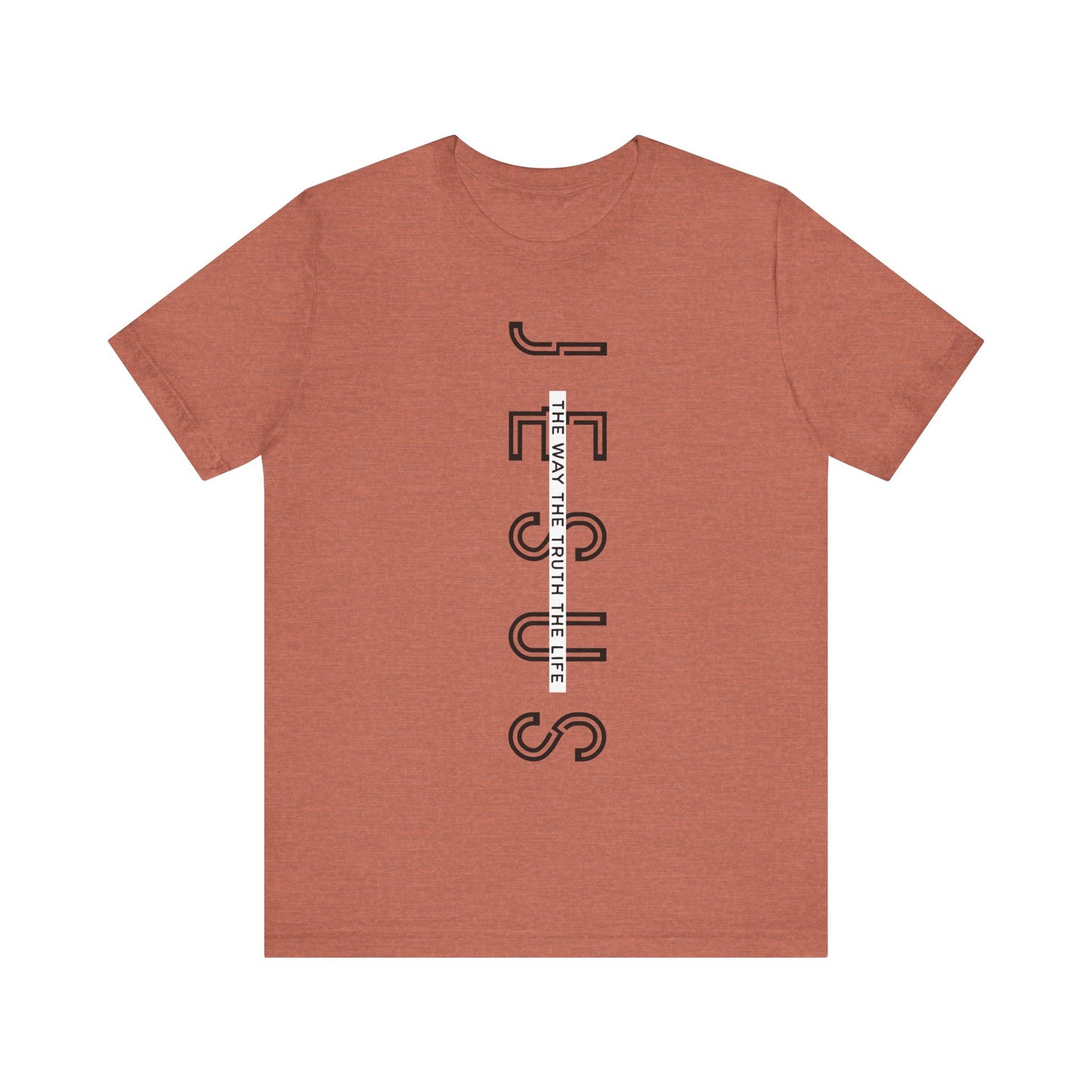 Jesus is The Way Black Letter Short Sleeve Tee