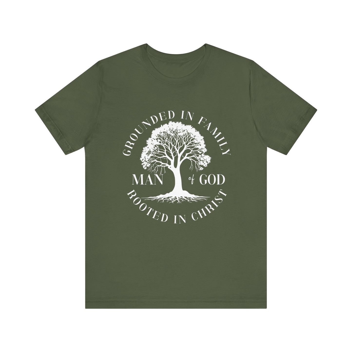 Man of God White Letter Short Sleeve Tee