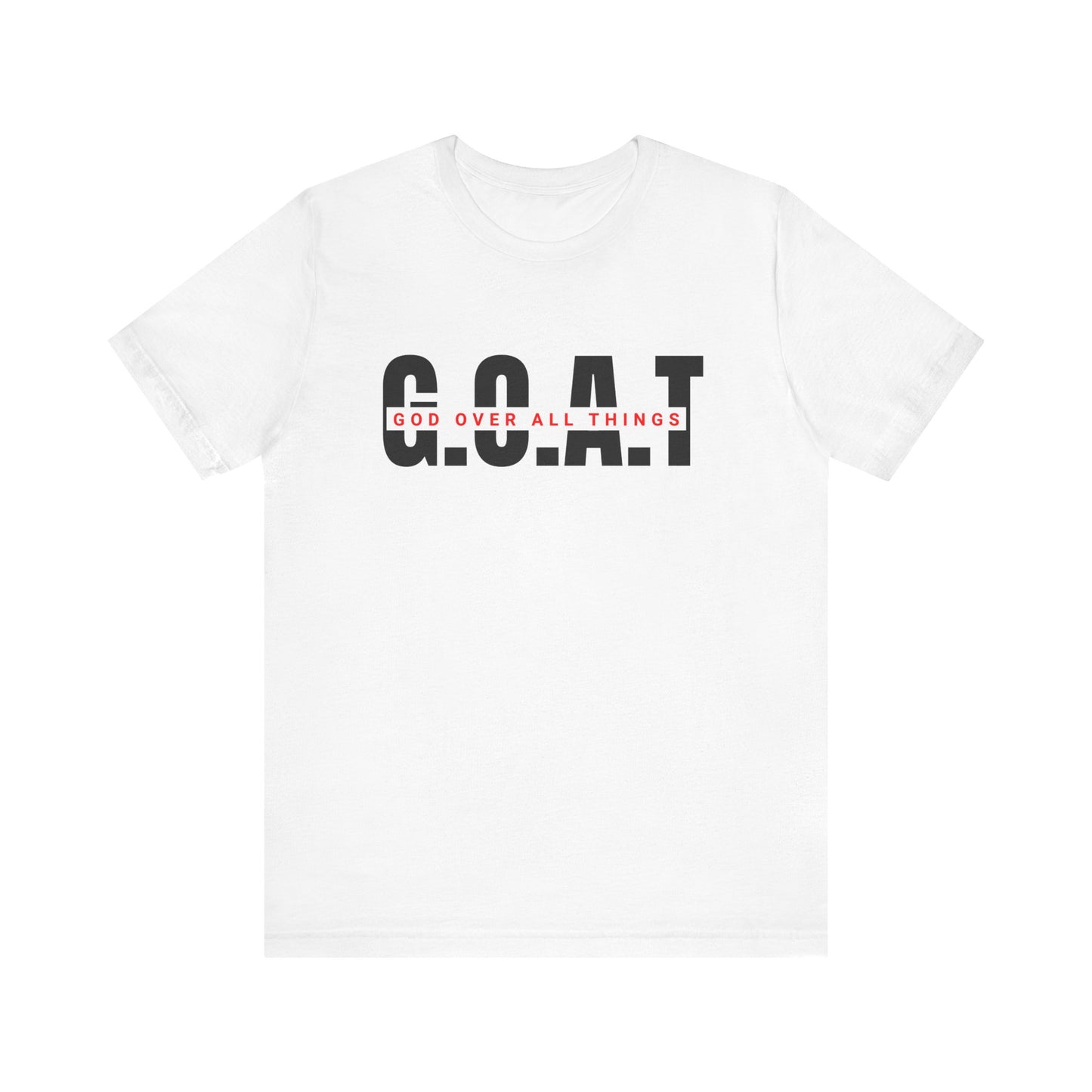 God Over Everything Red Letter Short Sleeve Tee