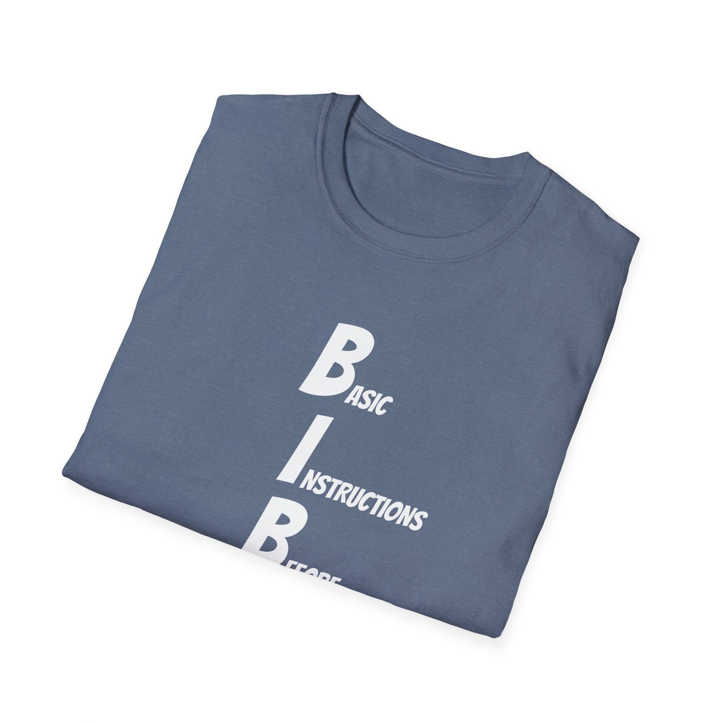 Bible White Letter Softstyle T-Shirt