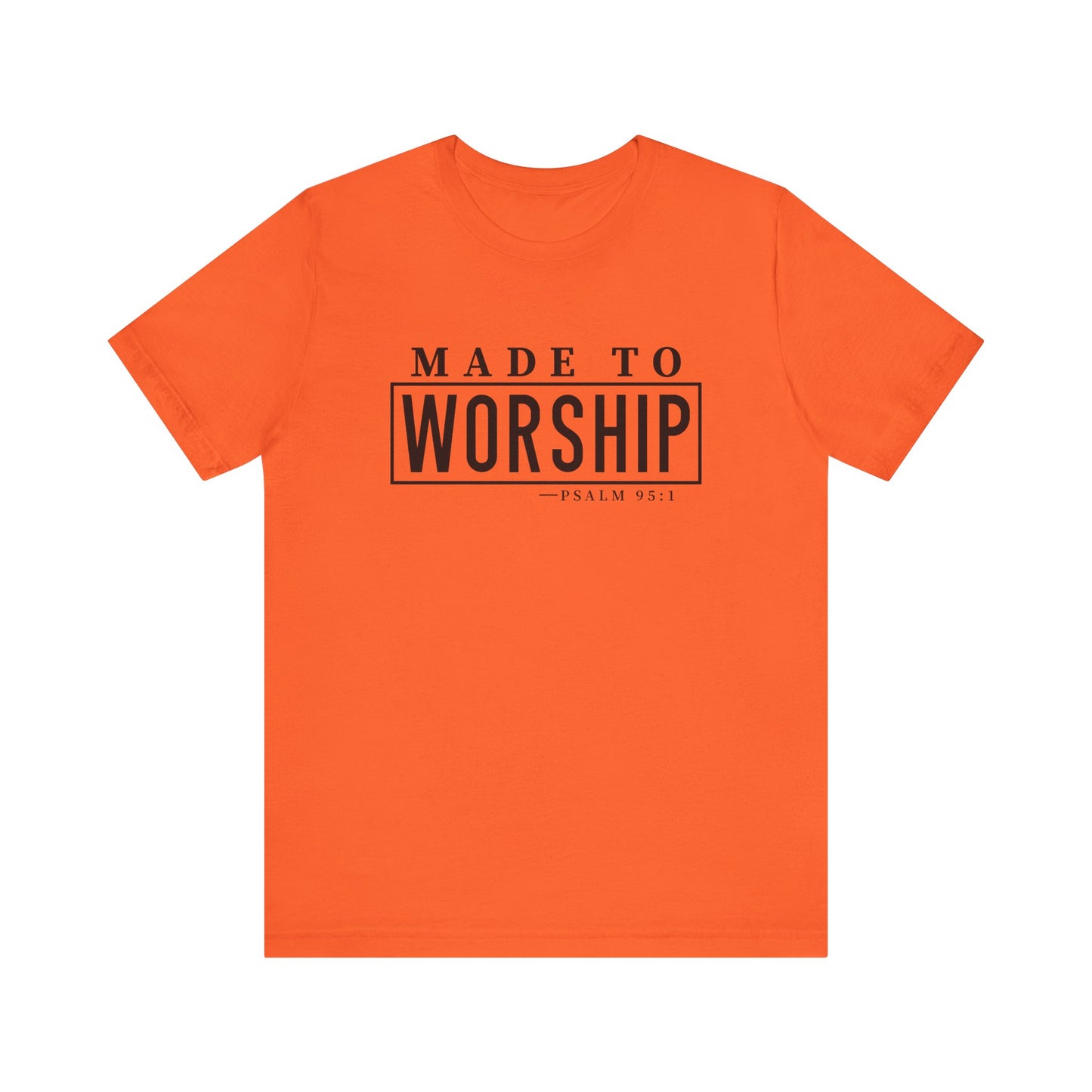 Made to Worship Black Letter Short Sleeve Tee