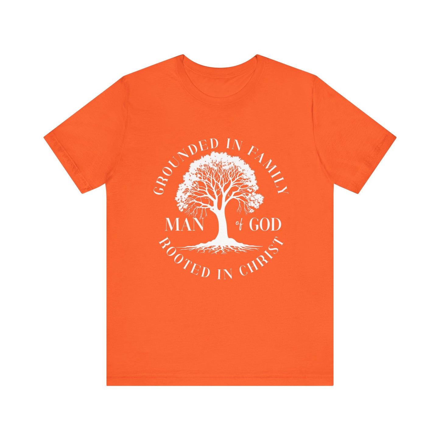 Man of God White Letter Short Sleeve Tee