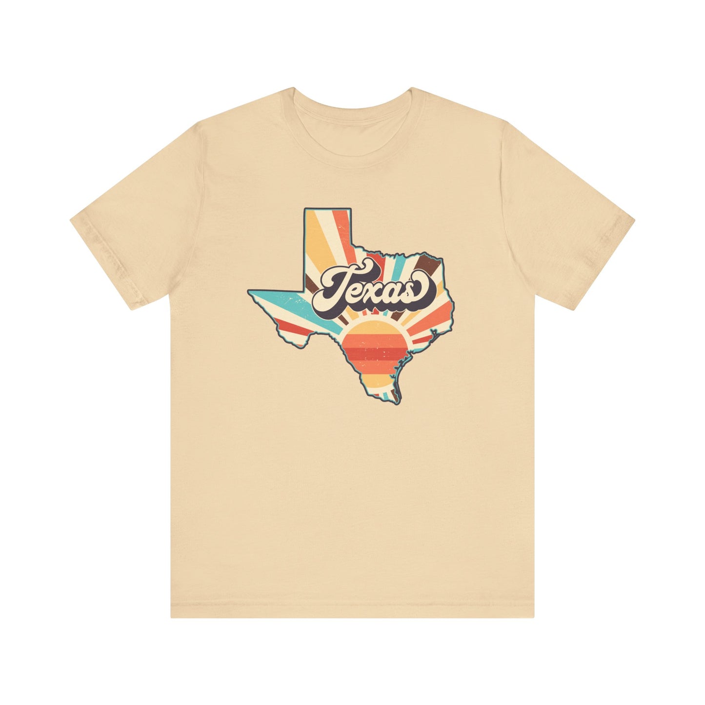 Texas Shape Sunrise Short Sleeve Tee