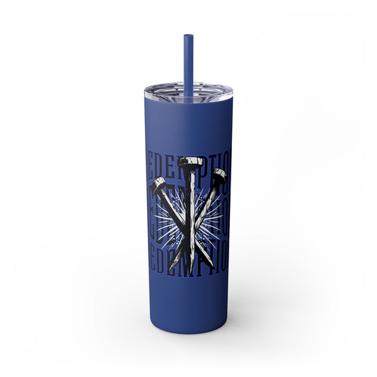 Redemption Skinny Tumbler with Straw, 20oz