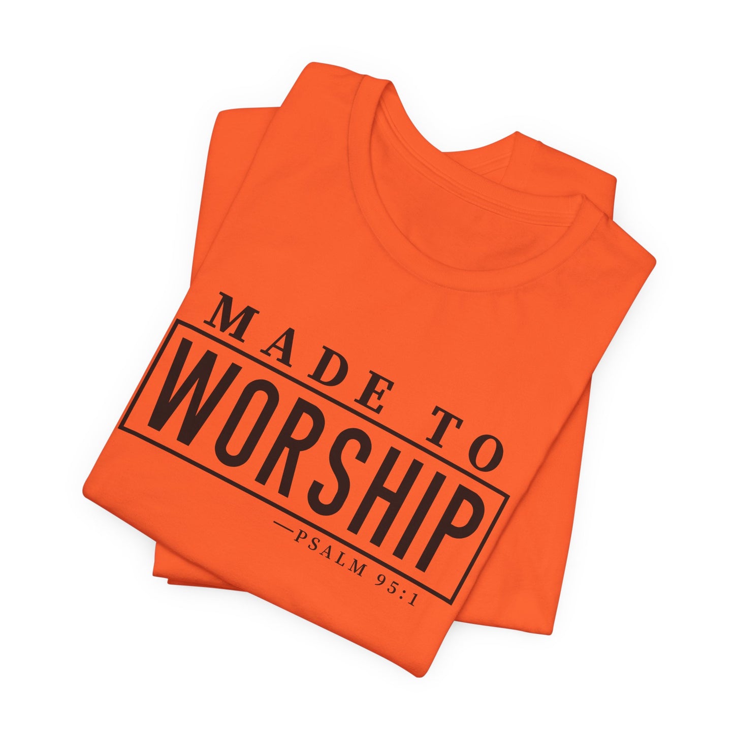 Made to Worship Black Letter Short Sleeve Tee