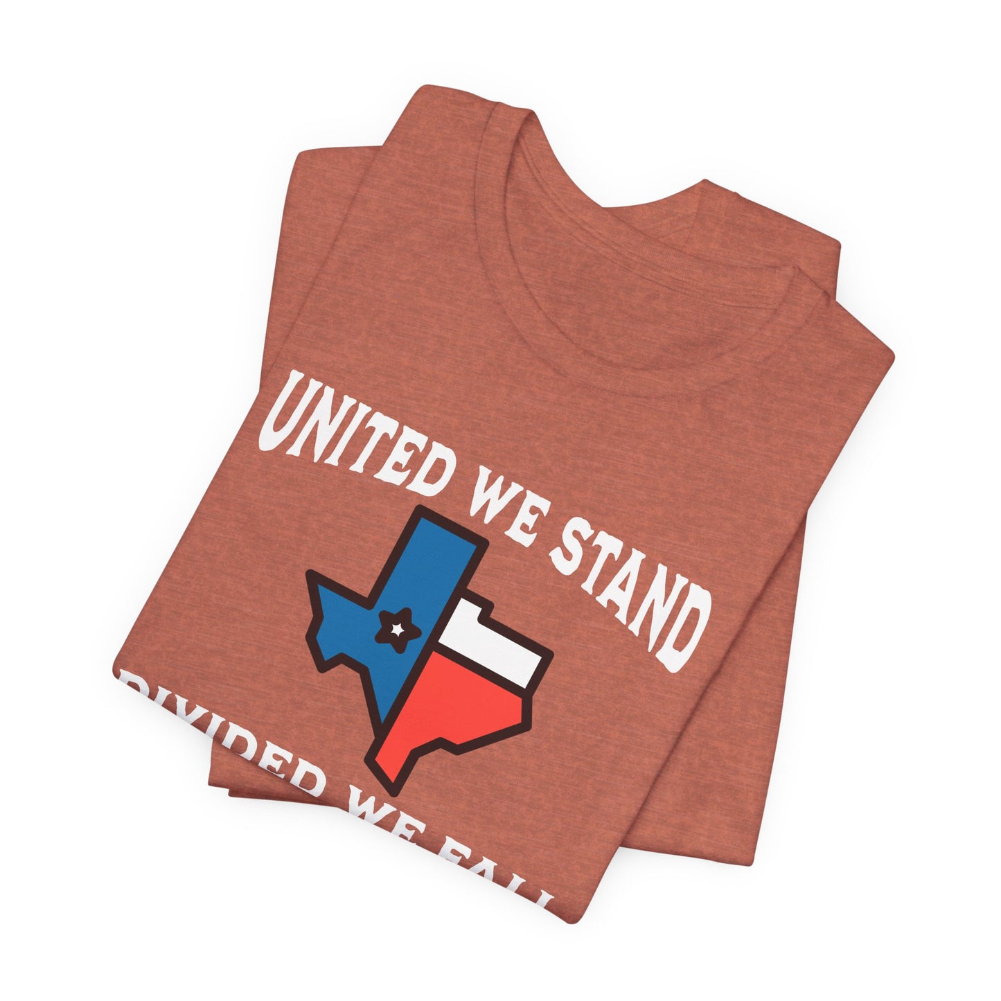 United we Stand White Letter Short Sleeve Tee