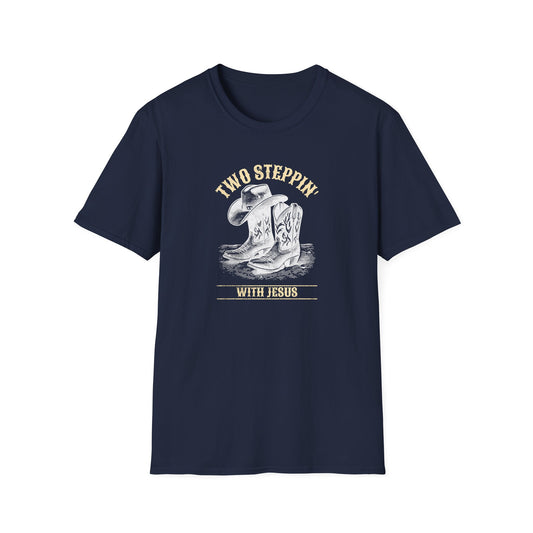 Two Steppin' With Jesus Softstyle T-Shirt