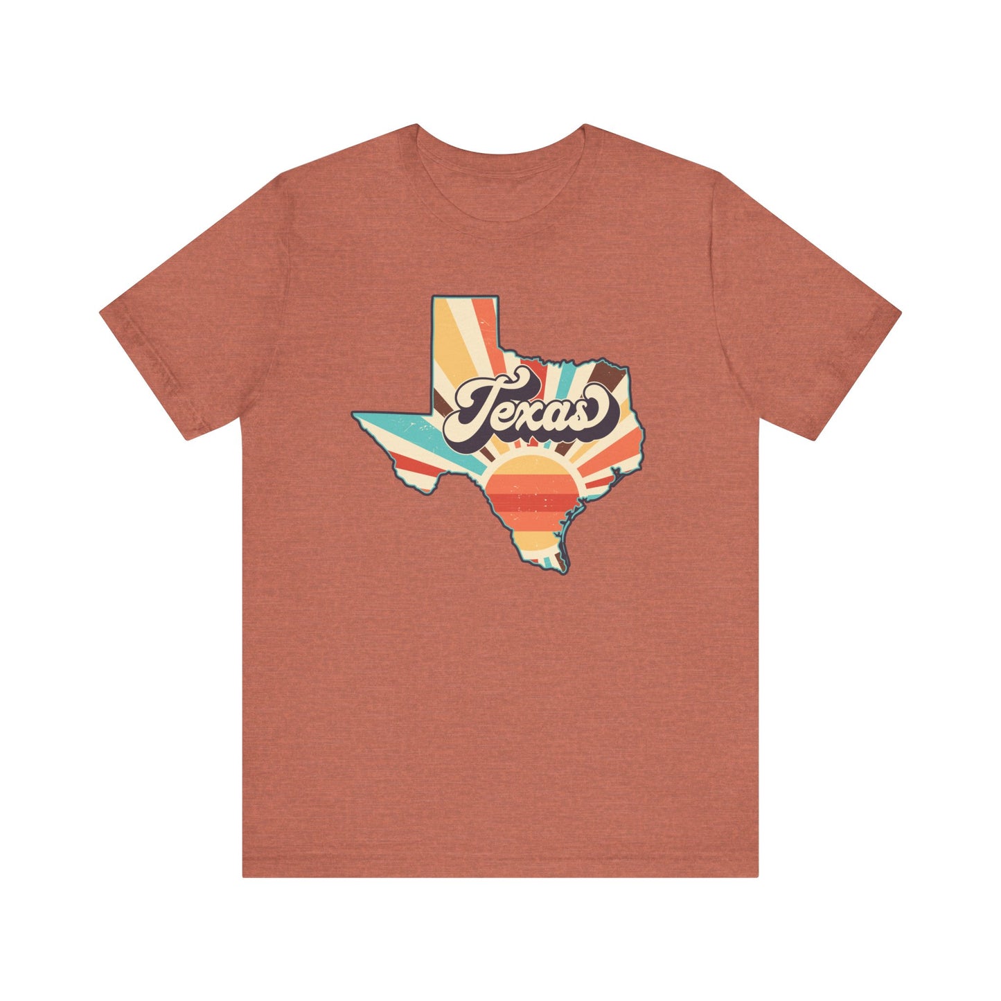 Texas Shape Sunrise Short Sleeve Tee