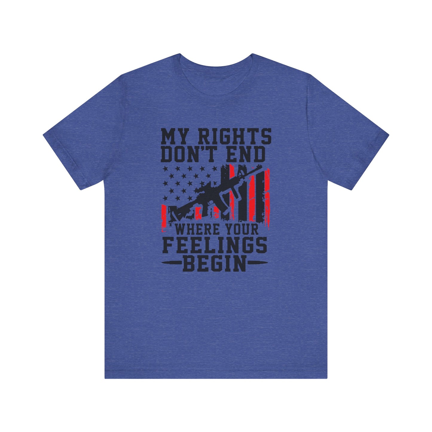 My Rights Don't End Black Letter Short Sleeve Tee