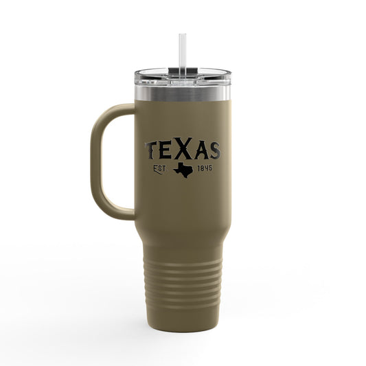 Texas 1845 Insulated Travel Mug, 40oz