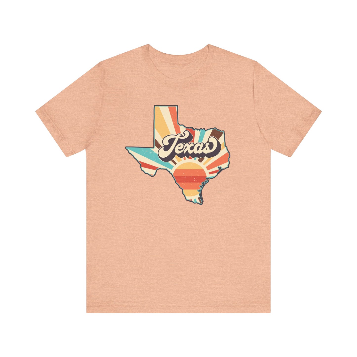 Texas Shape Sunrise Short Sleeve Tee