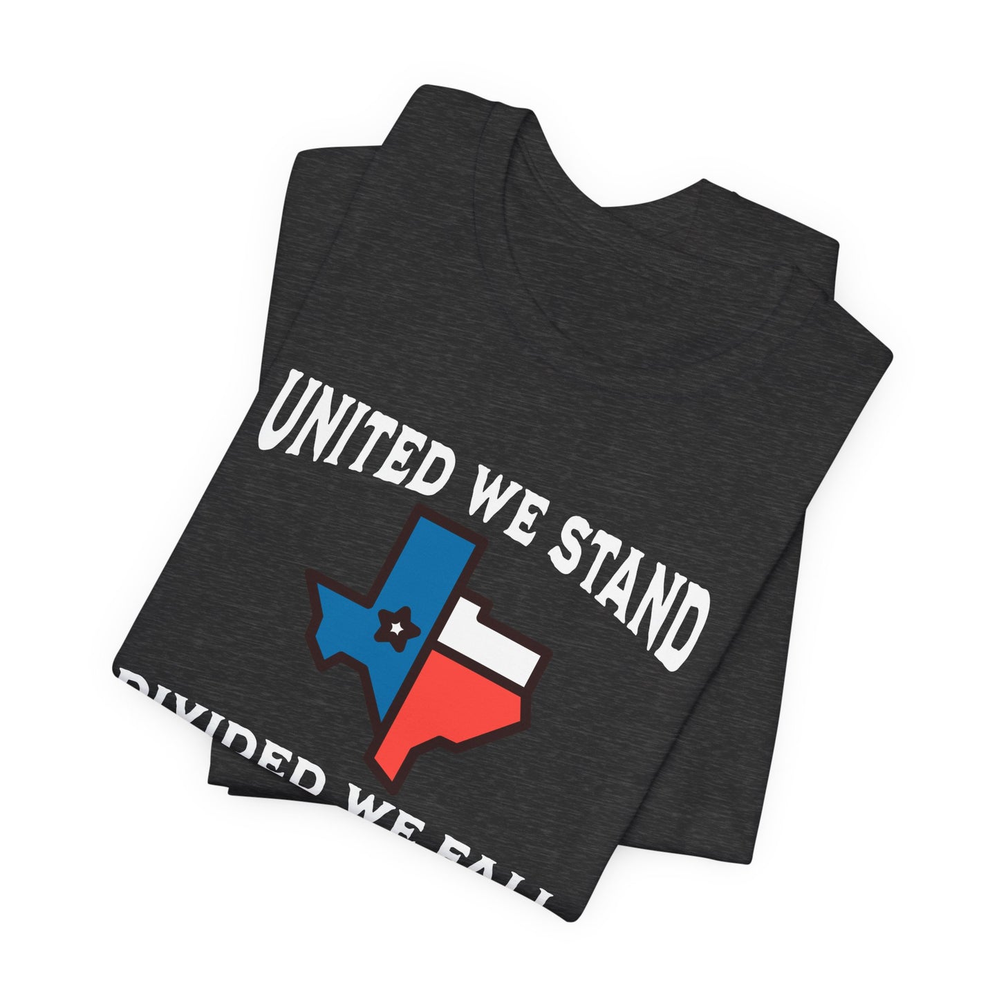 United we Stand White Letter Short Sleeve Tee