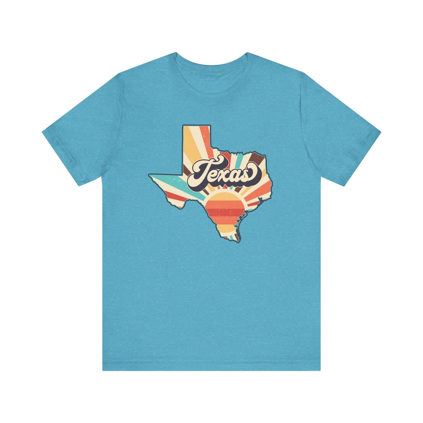 Texas Shape Sunrise Short Sleeve Tee