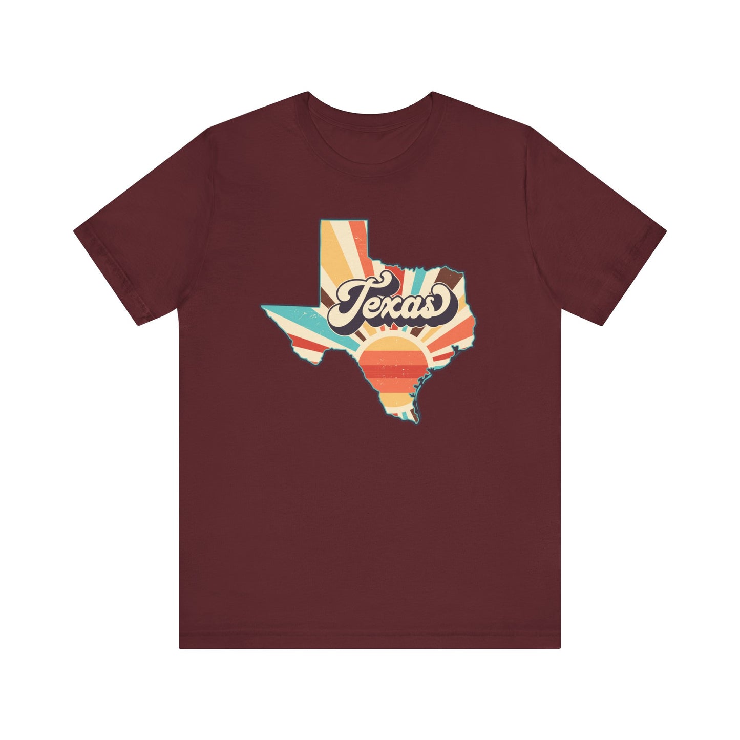 Texas Shape Sunrise Short Sleeve Tee