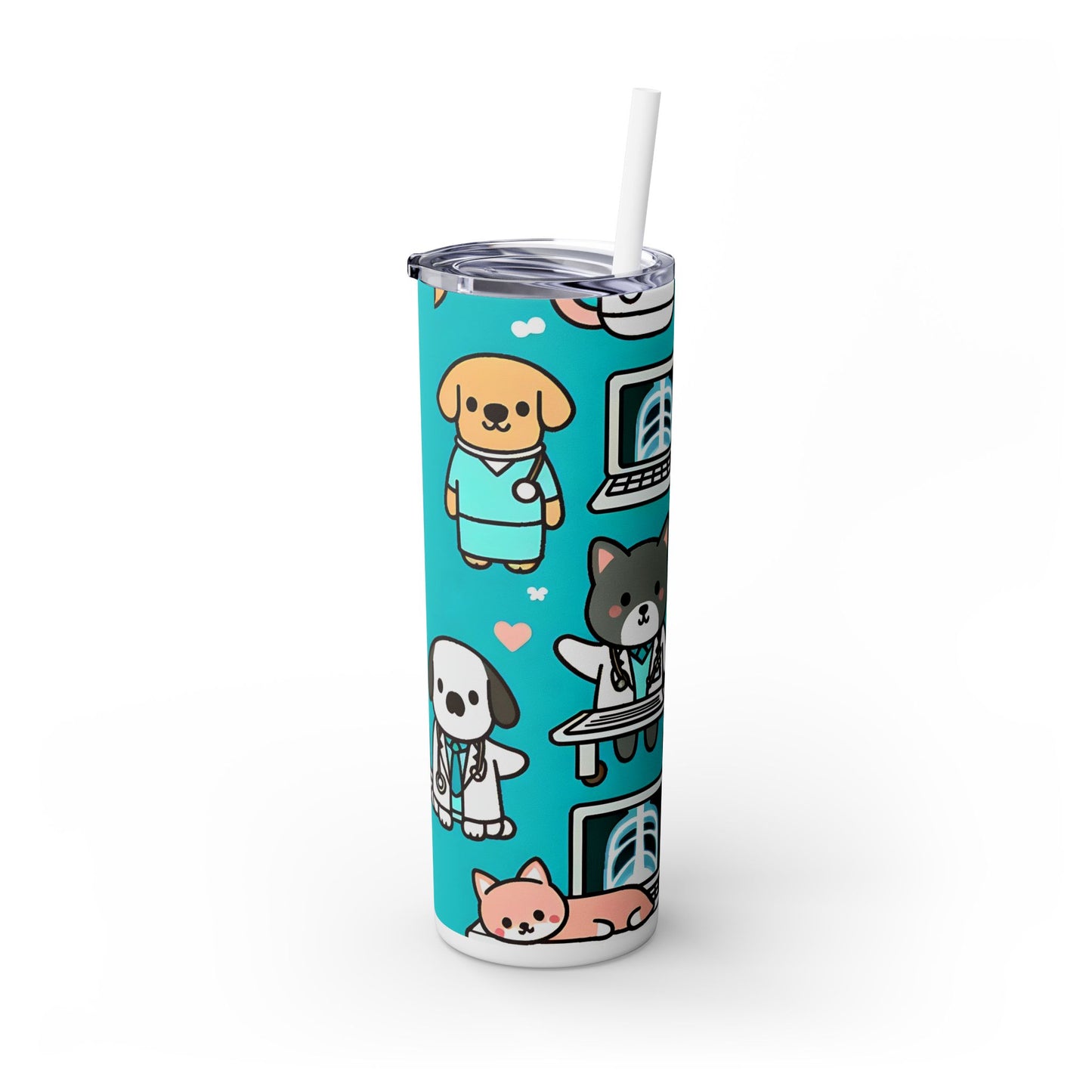 Rad Tech Skinny Tumbler with Straw, 20oz