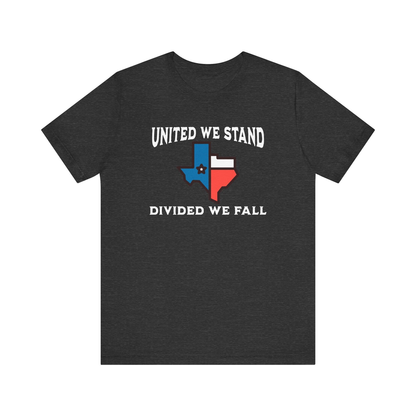 United we Stand White Letter Short Sleeve Tee