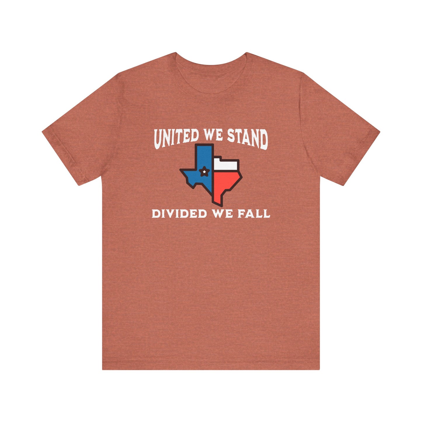 United we Stand White Letter Short Sleeve Tee