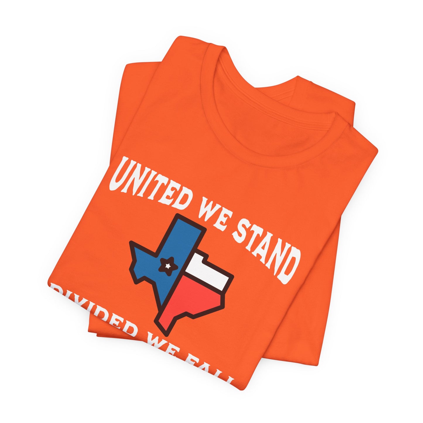 United we Stand White Letter Short Sleeve Tee