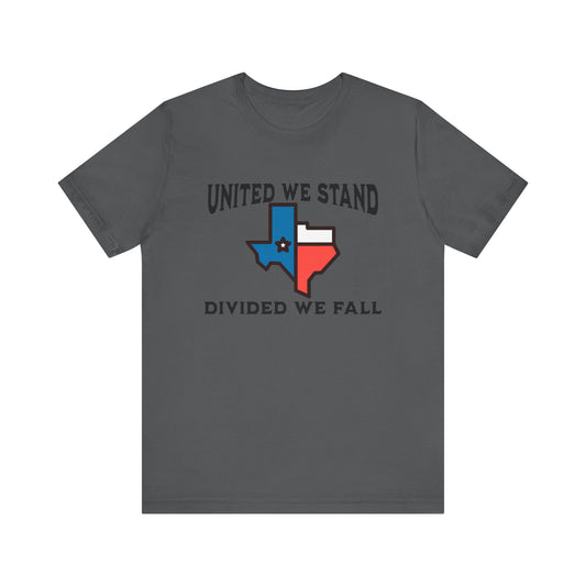 United We Stand Black Letter Short Sleeve Tee