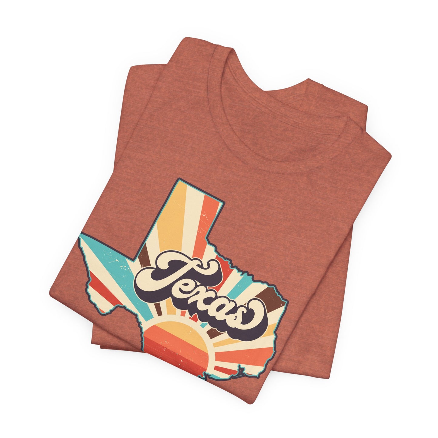 Texas Shape Sunrise Short Sleeve Tee