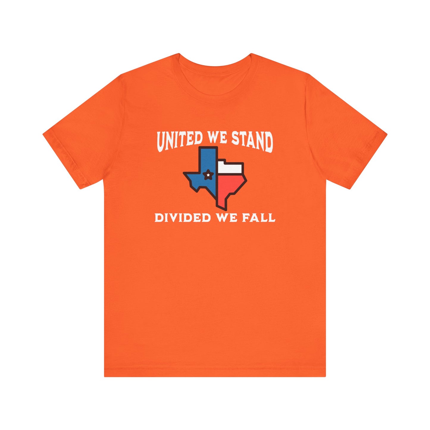 United we Stand White Letter Short Sleeve Tee