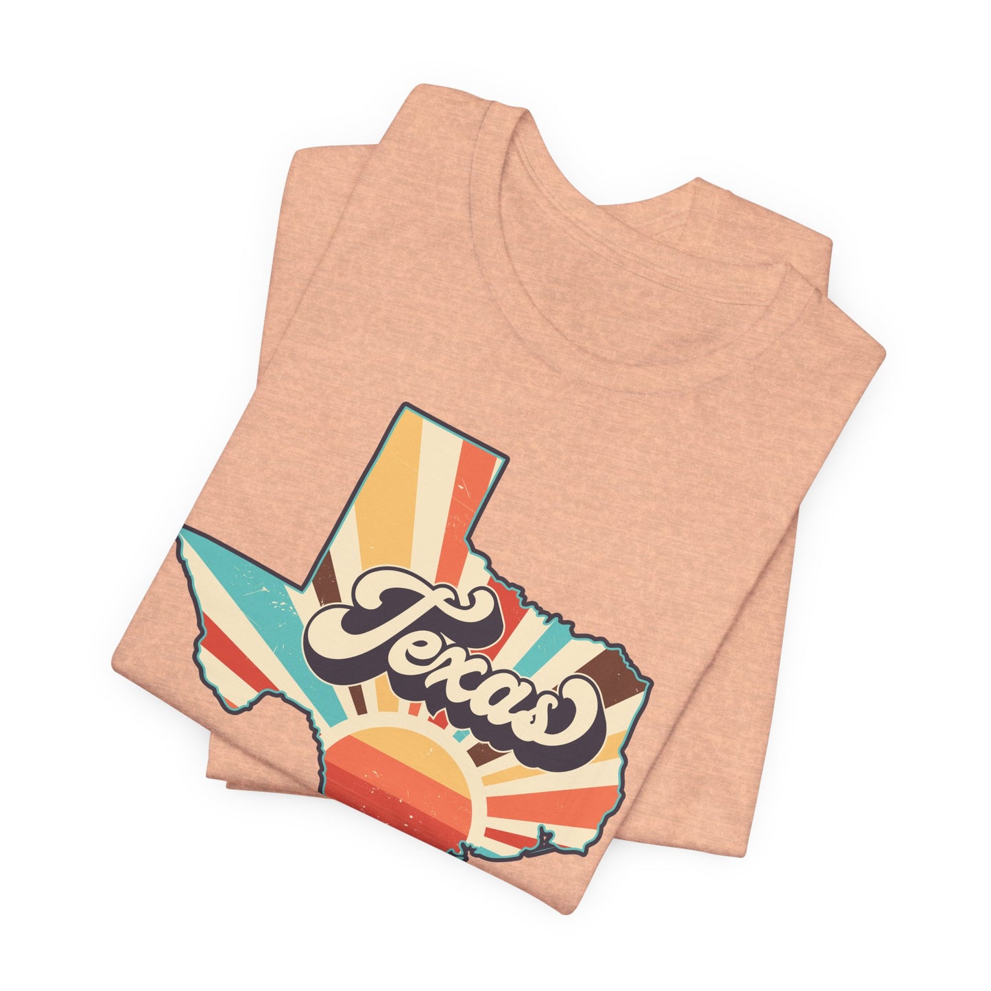 Texas Shape Sunrise Short Sleeve Tee