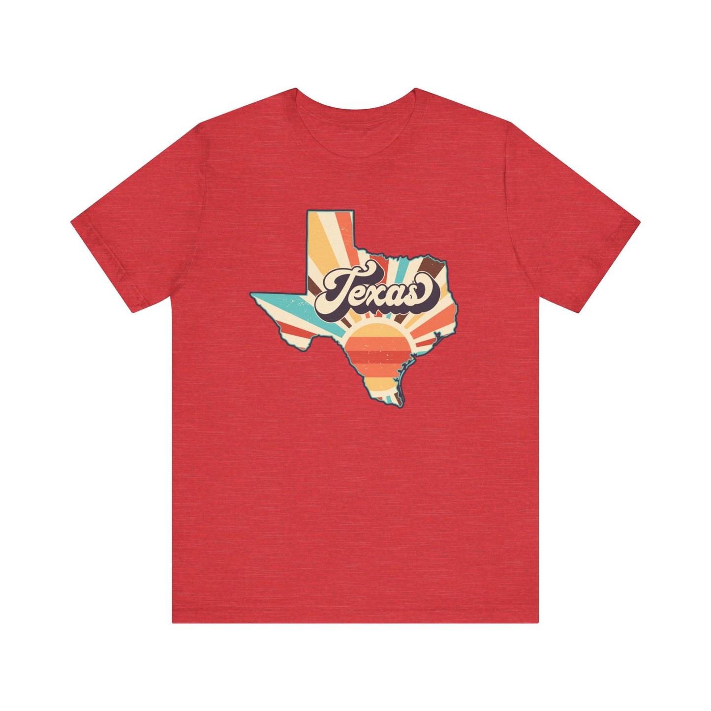 Texas Shape Sunrise Short Sleeve Tee